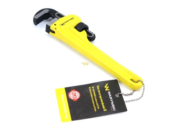 Klucz do rur typ amerykański  8" wzmocniony szczęki CrMo max średnica 30 mm Waryński