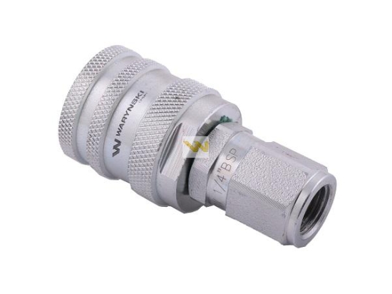 Szybkozłącze hydrauliczne skręcane wtyczka G1/4"BSP gwint wewnętrzny 350bar Waryński