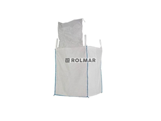 Worek BIG BAG 1200kg. 90x90x120. 4 uchwyty.  góra otwarta z klapą/ dół zamknięty