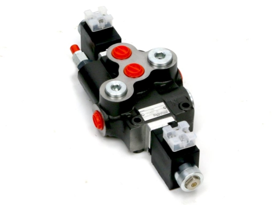 Rozdzielacz hydrauliczny 1-sekcyjny sterowany elektrycznie (12V) 80L