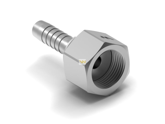 Zakucie hydrauliczne DKL DN10 M22x1.5 uszczelnienie czołowe/płaskie PREMIUM Waryński  ( sprzedawane po 10 )