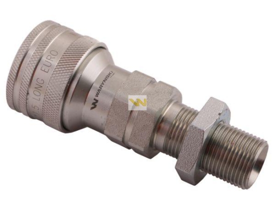 Szybkozłącze hydrauliczne gniazdo long M20x1.5 gwint zewnętrzny EURO (ISO 7241-A) Waryński
