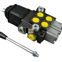 Rozdzielacz hydrauliczny 2-sekcyjny max przepływ 40L  z joystickiem  Waryński