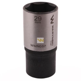 Nasadka sześciokątna 1/2". 29 mm. długa. CrV50BV30. DIN 3124. Waryński