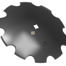 Talerz uzębiony Z-10 fi 610 otwór 35x35 grubość 6 mm stal borowa WARYŃSKI R