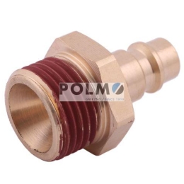 Szybkozłącze pneumatyczne P26 NW7.2 wtyczka 1/2"BSP gwint zewnętrzny POLMO  ( sprzedawane po 5 )