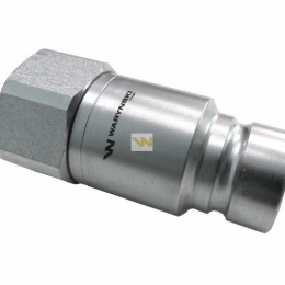 Szybkozłącze hydrauliczne suchoodcinające wtyczka G3/4"BSP gwint wewnętrzny ISO16028 Waryński 