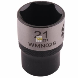 Nasadka sześciokątna 1/2". 21 mm. CrV50BV30. DIN 3124. Waryński