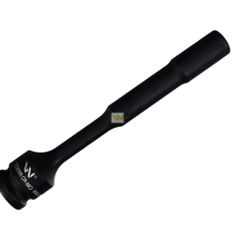 Nasadka udarowa 1/2", sześciokątna slim przelotowa ze stali CrMo 10mm długość 150 mm, stosowane w mechanice do kluczy udarowych, Waryński