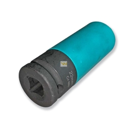 Nasadka udarowa 1/2 ze stali CrMo 22mm z magnesem i osłoną do felg aluminiowych Waryński