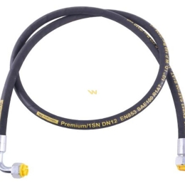 Przewód hydrauliczny gwint M22x1.5 prosta/90 stopni (kolanko) L-500mm DN12-1SN (AK-13-500; P11P12) 16.0MPa Waryński