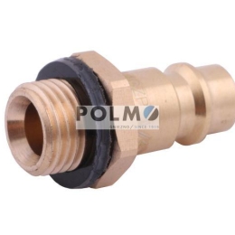 Szybkozłącze pneumatyczne P26 NW7.2 wtyczka 1/4"BSP gwint zewnętrzny POLMO ( sprzedawane po 5 )