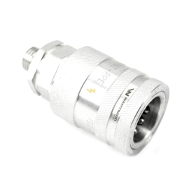 Szybkozłącze hydrauliczne gniazdo M14x1.5 gwint zewnętrzny EURO PUSH-PULL  (ISO 7241-A) z eliminatorem ciśnienia Waryński