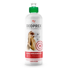 Wirusobójczy żel do higienicznej dezynfekcji rąk 400ml z korkiem typu push-pull