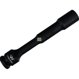 Nasadka udarowa 1/2", sześciokątna slim przelotowa ze stali CrMo 15mm długość 150 mm, stosowane w mechanice do kluczy udarowych, Waryński