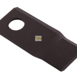 Nóż. nożyk kosiarka lewy 106x48x4mm otwór 19 zastosowanie 153967201 SIP WARYŃSKI ( sprzedawane po 25 )