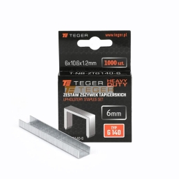 Zestaw zszywek tapicerskich HEAVY DUTY (typ G/140) 6/10,6/1,2mm / 1000 szt / TEGER