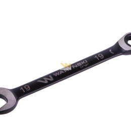 Klucz płasko-oczkowy 19 mm z grzechotką 72 zęby standard ASME B107-2010 Waryński