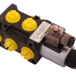 Dzielnik. zawór. elektrozawór kierunkowy elektromagnetyczny kontroli W-E12DVS6/2 (DVS6/50L) G1/2" 50L (24V DC) Waryński