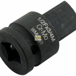 Adapter do nasadek udarowych 1/2" (F) x 3/4" (M). CrMo. Waryński