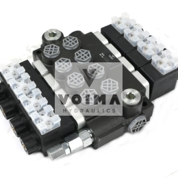 Rozdzielacz hydrauliczny 4-sekcyjny sterowany elektrycznie 12V 40L VOIMA