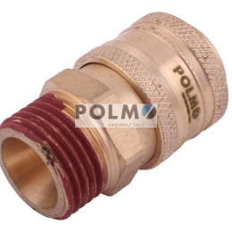 Szybkozłącze pneumatyczne P26 NW7.2 gniazdo 1/2"BSP gwint zewnętrzny POLMO  ( sprzedawane po 5 )