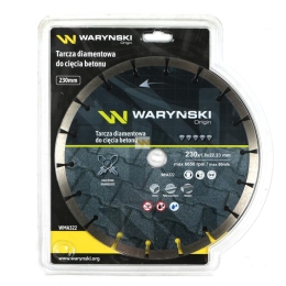 Tarcza diamentowa segmentowa 230 x22.23 mm do cięcia betonu Waryński