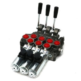 Rozdzielacz hydrauliczny (50 l/m) 3 sekc.ster. Ręczno elektryczne 24 DC