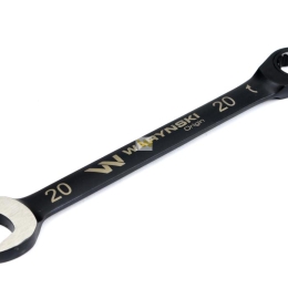 Klucz płasko-oczkowy 20 mm z grzechotką 72 zęby standard ASME B107-2010 Waryński