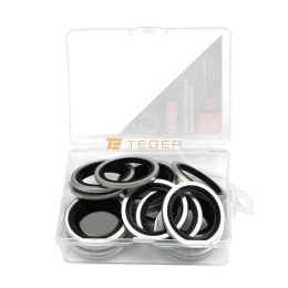 Podkładka metalowo gumowa z prowadzeniem BSP 3/4" TEGER ( sprzedawane po 20 )