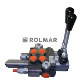 Rozdzielacz hydrauliczny dwusekcyjny 1-sekcja pływająca 40L