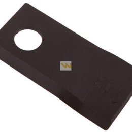 Nóż. nożyk kosiarka prawy 102x48x4mm otwór 19 zastosowanie 140692 Fella WARYŃSKI ( sprzedawane po 25 )