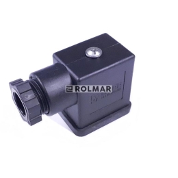 Wtyczka elektryczna wąska 3-pin (2+PE) rozstaw styków 11mm. PG9