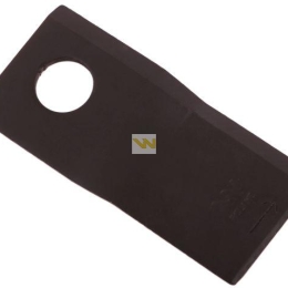 Nóż. nożyk kosiarka lewy 107x50x4mm otwór 19 zastosowanie 13800031 JF-Stoll WARYŃSKI ( sprzedawane po 25 )