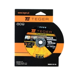 Tarcza diamentowa TURBO 125x22.23 mm TEGER