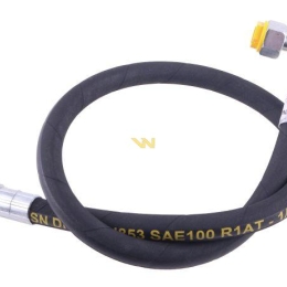 Przewód hydrauliczny gwint M22x1.5 prosta/90 stopni (kolanko) L-1000mm DN12-1SN (AK-13-1000; P11P12) 16.0MPa Waryński