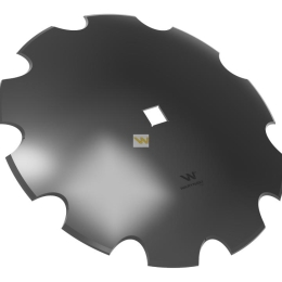 Talerz uzębiony Z-10 fi 660 otwór 40x40 grubość 6mm stal borowa WARYŃSKI R