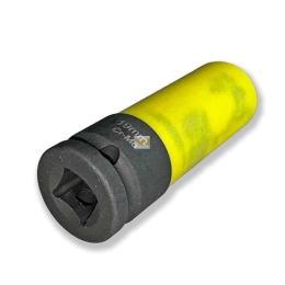 Nasadka udarowa 1/2 ze stali CrMo 19mm z magnesem i osłoną do felg aluminiowych Waryński