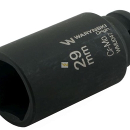 Nasadka udarowa sześciokątna długa 1/2". 29 mm. CrMo. DIN 3129. Waryński