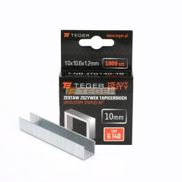 Zestaw zszywek tapicerskich HEAVY DUTY (typ G/140) 10/10,6/1,2mm / 1000 szt / TEGER
