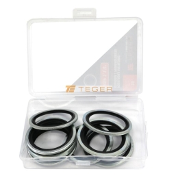 Podkładka metalowo gumowa z prowadzeniem BSP 1.1/4" TEGER ( sprzedawane po 10 )