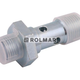 Śruba przelewowa mocująca 1/2"BSP x M18x1.5 (12L) (do zaworów krzyżowych. VAUOM WSC)