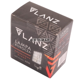 Lampa robocza kwadratowa 48W 16 LED GLANZ