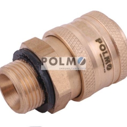 Szybkozłącze pneumatyczne P26 NW7.2 gniazdo 3/8"BSP gwint zewnętrzny POLMO  ( sprzedawane po 5 )