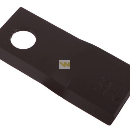 Nóż. nożyk kosiarka prawy 112x48x4mm otwór 19 zastosowanie 123707 134308 Fella WARYŃSKI ( sprzedawane po 25 )
