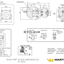 Pompa hydrauliczna PC2216/1608C5B26C23A (P-201A) Waryński