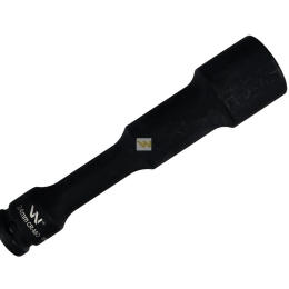 Nasadka udarowa 1/2", sześciokątna slim przelotowa ze stali CrMo 24mm długość 150 mm, stosowane w mechanice do kluczy udarowych, Waryński