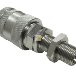 Szybkozłącze hydrauliczne gniazdo long M18x1.5 gwint zewnętrzny EURO PUSH-PULL (9100818GL) (ISO 7241-A) Waryński