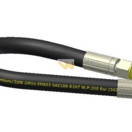 Przewód hydrauliczny 250 bar gwint M27x2 proste L-1100mm DN16-2SN (AA-1100/M27X2/25MPA; P11P11)  Waryński