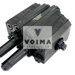 Rozdzielacz hydrauliczny do ładowaczy czołowych (LS - Load Sensing) 2-sekcyjny (1 x sekcja pływająca) max przepływ 90L - sterowany na linkę i joystick VOIMA